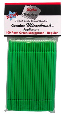Flex-I-File Micro Brushes Regular 100pkGrn Airbrush Miscellaneous 1352