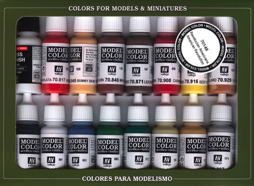 Vallejo Model Color American Revolution Paint Set - WarGameStore